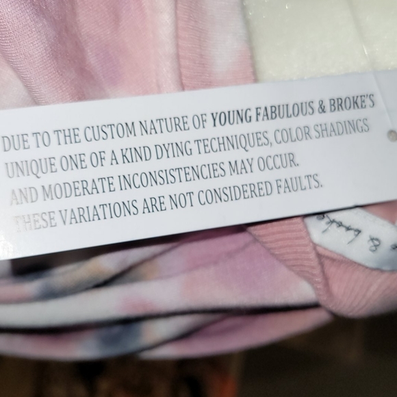 Young Fabulous & Broke Pink Coraline Crewneck Sweatshirt NWT Size XS - Picture 14 of 16